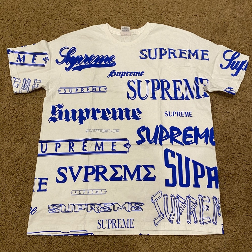 Supreme Multi Logo Tee White
